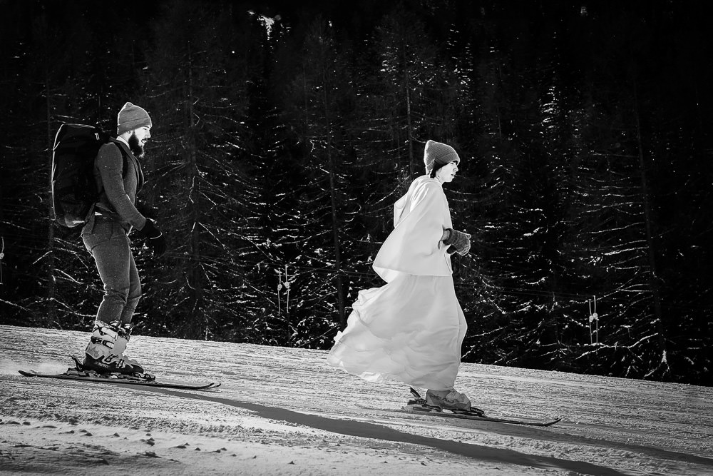 séance day after au ski - Photographe mariage paris Benjamin Brette