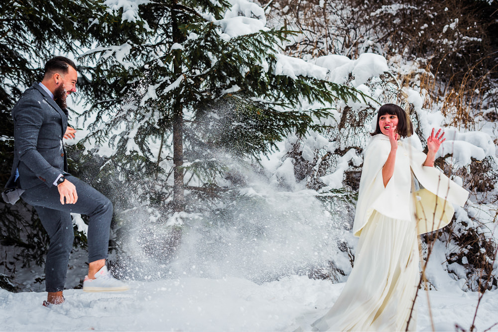 séance day after au ski - Photographe mariage paris Benjamin Brette